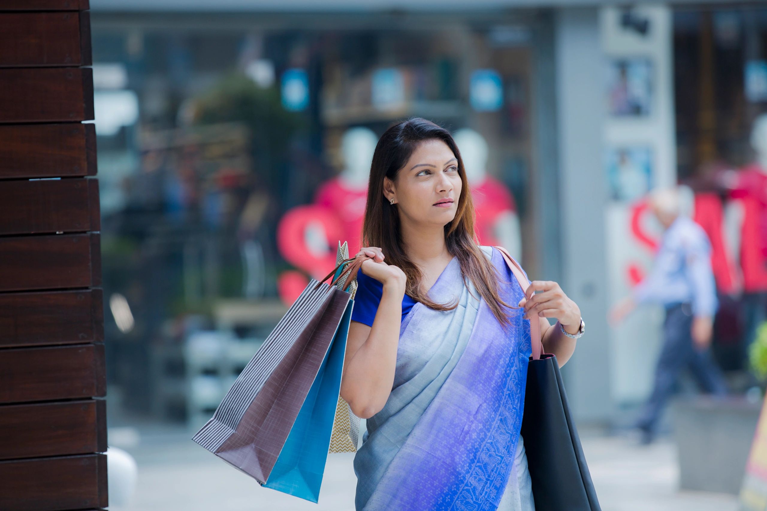 Indian women wearing sarees boutique fashion